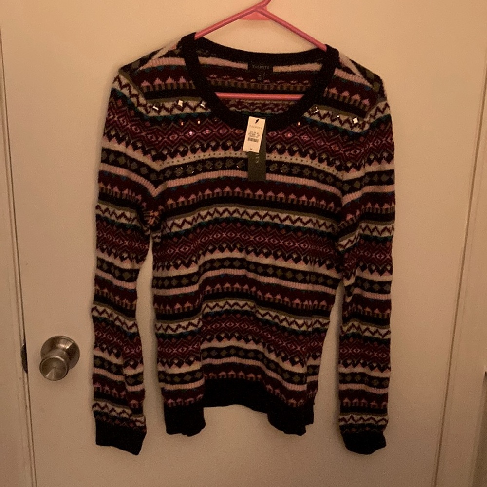 Talbots wool blend sweater NWT